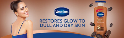 Vaseline Cocoa glow Restores Glow To Dull & Dry Skin Body Lotion 400 ml { pack of 1}(400 ml)