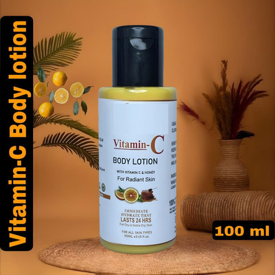 Glamezone All Skin Types Body Lotion With Vitamin C & Honey For Radiant Skin(100 ml)