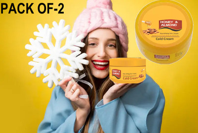 KA-KAIASHA Prevents Ageing And Retains Honey And Almond Cream pack of-2(400 g)