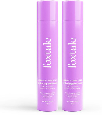 Foxtale (Pack of 2) Ceramide Supercream Hydrating Rich Moisturizer(100 ml)