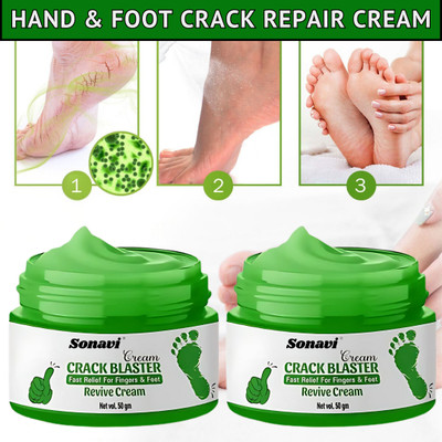 Sonavi Cracked Heel Repair Foot Cream - Moisturizing Formula for Soft & Smooth Feet(100 g)