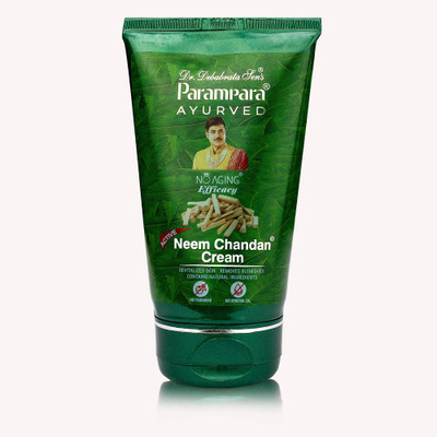 Parampara Ayurved Neem Chandan Cream for Revitalizes Skin & Removes Blemishes 125g(125 g)