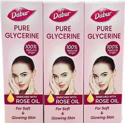 Dabur Pure Glycerin With Rose Extract 50gm x 3pc(150 ml)