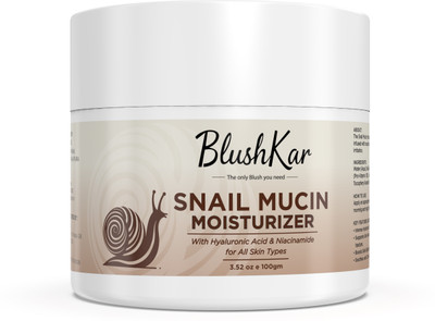Blushkar Snail Mucin Moisturizer Cream | Hydrating, Repairing, Colorless | 100g(100 g)