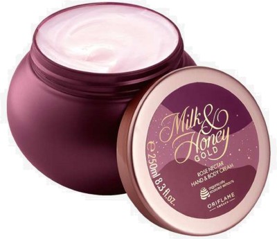 Oriflame Sweden MILK & HONEY GOLD Rose Nectar Hand & Body Cream(250 g)