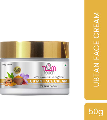 mom touch Ubtan Cream for glowing skin with Turmeric & Saffron for Skin Brightening(50 g)
