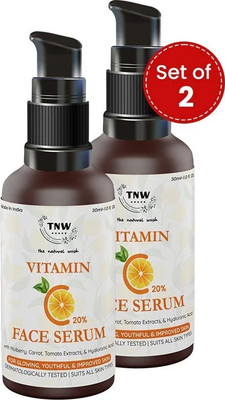 TNW - The Natural Wash Set of 2 Vitamin C Face Serum | Glowing & Youthful Skin | Niacinamide(60 ml)