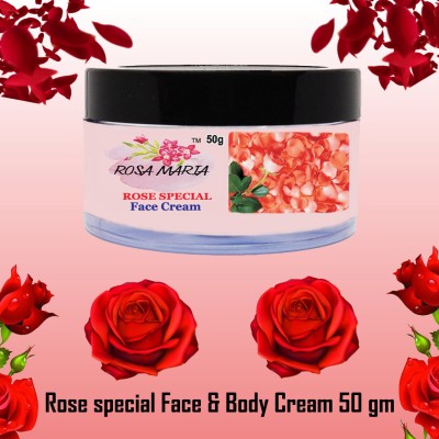 Rosa Maria Face Cream Rose Flavour 50g Moisturiser Cream Best(50 g)