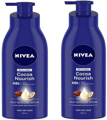 NIVEA Cocoa Nourish Body Lotion 400 ML ( Pack Of 2)(800 ml)