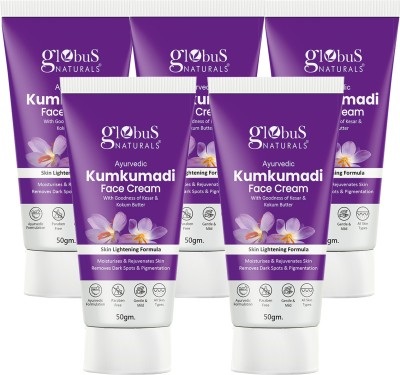 Globus Naturals Ayurvedic Kumkumadi Skin Lightening Face Cream, Set of 5(250 g)