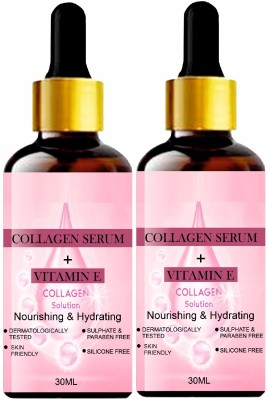 house of common Collagen Serum + Vit E Collagen Solution - Nourishing & Hydrating (30ml) Pack 2(60 ml)