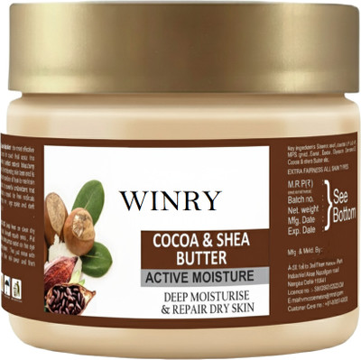 winry Cocoa & Shea Butter Deep Moisturising Cream for Dry Skin | Daily Use(100 g)