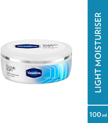 Vaseline CloudSoft LightMoisturiser,100Hours NonSticky Hydration,Ceramides&Hyaluron 100ML(100 ml)