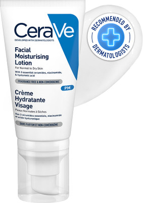 CeraVe PM Lightweight Night Cream with Ceramides, Niacinamide & Hyaluronic Acid(52 ml)