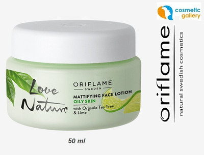 Oriflame Love Nature Mattifying Face Lotion with Organic Tea Tree & Lime(50 ml)