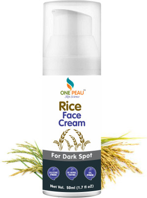ONE PEAU Rice Face Cream For Dark Spot Whitening Brightening Look 50ml all skin types(50 ml)