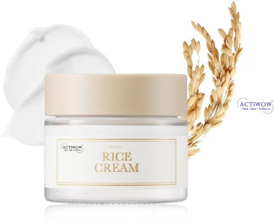 ACTIWOW Korean Rice Cream Light Glow Skin Care(50 g)