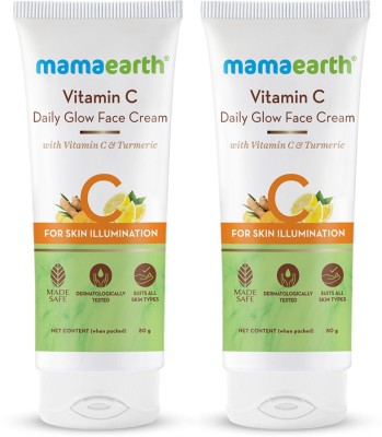 Mamaearth Daily Glow Face Cream With Vitamin C & Turmeric for Skin Illumination(160 g)