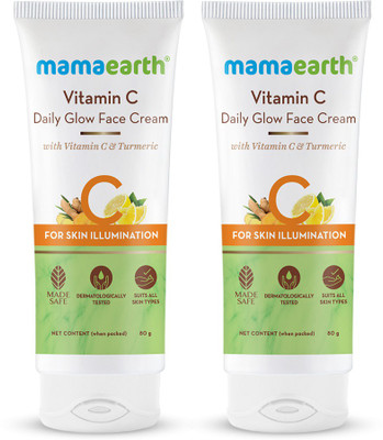 MamaEarth Vitamin C Daily Glow Face Cream With Vitamin C & Turmeric for Skin Illumination (80 ml)