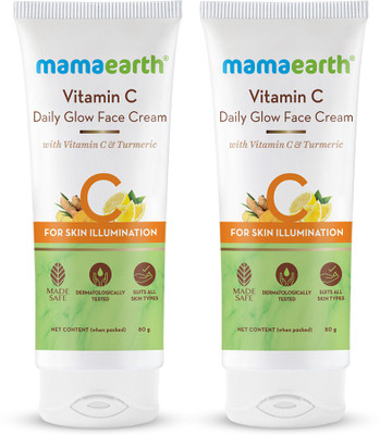 Mamaearth Daily Glow Face Cream With Vitamin C & Turmeric for Skin Illumination(160 g)