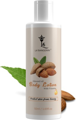 La'bangerry Almond Body Lotion for Men & Women | For Deep Nourishment & Moisturization(50 ml)