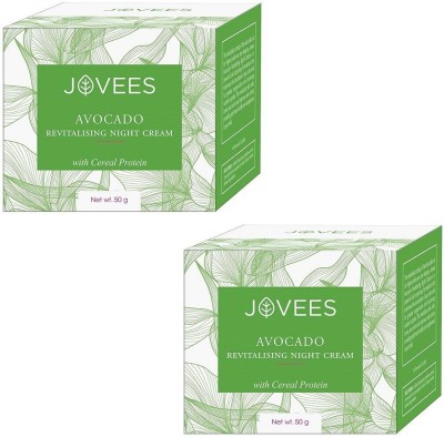 JOVEES Avocado Revitalising Night Cream, Pack of 2(100 g)