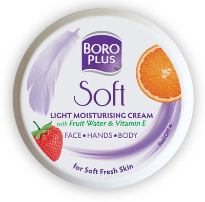 BOROPLUS Soft Light Moisturising Cream|Light & Non-sticky|Provides 24 hour moisturisation(200 ml)