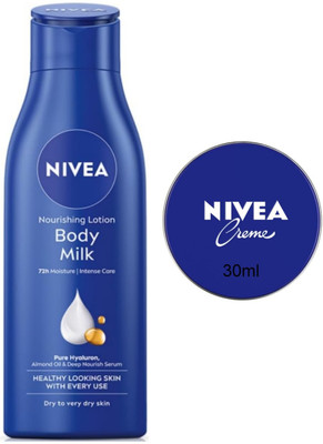 NIVEA Bodymilk 200ml Blue creme 30ml Set of 2(230 ml)