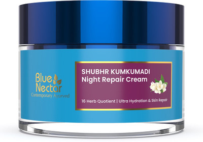 Blue Nectar Kumkumadi Night Face cream for Glowing and Hydrating Skin(50 g)