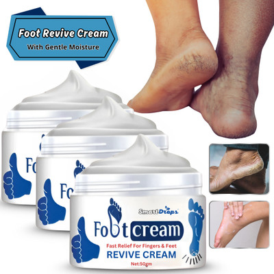 smartdrops Foot Cream Revive | Soft Texture | Non-Sticky & Refreshing Formula(150 g)