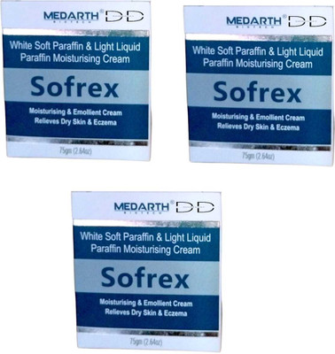 DOOMSDAY SOFREX MOISTURISING EMOLLIENT CREAM FOR SOFT & SMOOTH SKIN PACK OF- 75g x 3(225 g)