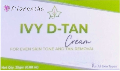 FLORENTHA IVY D-TAN CREAM FOR EVEN TONE & TAN REMOVAL PACK OF 25g x 1(25 g)
