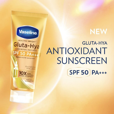 Vaseline Gluta-Hya Antioxidant SPF 50 PA+++ Sunscreen for Face & Body 40ml(40 ml)