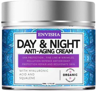ENVISHA New Day And Night Cream Anti Aging Cream With UV Protection Oraganic Cream 50ML(50 ml)