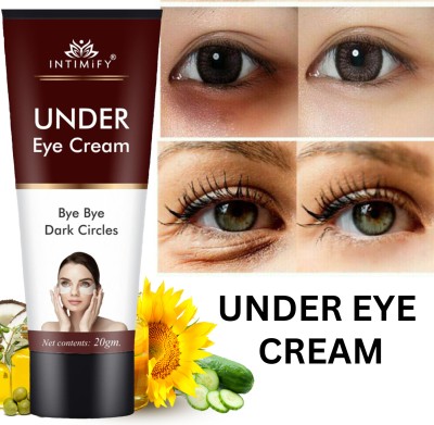 INTIMIFY Under Eye Cream for Dark Circles, Reduce Puffiness, Under Eye Wrinkle Cream(20 g)