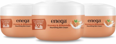 enega Honey & Almonds Nourishing Skin Cream for All Skin Type - 50ml(Pack of 3)(150 ml)