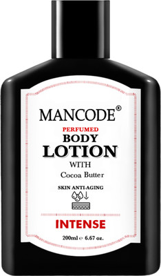 MANCODE Intense Perfumed Body Lotion with Cocoa Butter for Skin Anti-Aging, 200ml(200 ml)