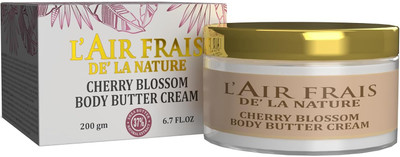 L'AIR FRAIS Body Butter Cream CHERRY BLOSSOM | Shea Butter & Papaya Extract(200 ml)