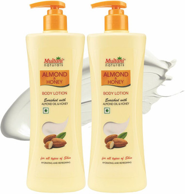 Multani Naturals Almond & Honey Body Lotion (Pack of 2) | Nourish & Moisturize -(800 ml)
