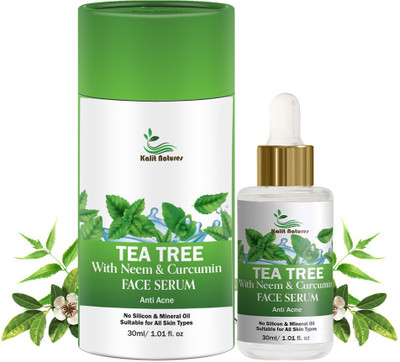 kalit natures Tea Tree with Neem & Curcumin Face Serum-Anti Acne 30ml(30 ml)