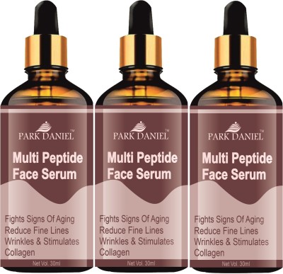 PARK DANIEL Multi Peptide Anti-Aging Face Serum For Collagen Boosting (30ml) Pack of 3(90 ml)