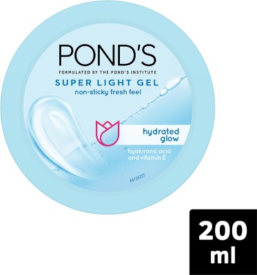 Pond's New Super Light Gel Oil Free Moisturiser With Hyaluronic Acid + Vitamin E(200 ml)