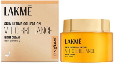 Lakmé Vitamin C Brilliance Night Cream with Vitamin C , healthy, glowing skin(50 g)