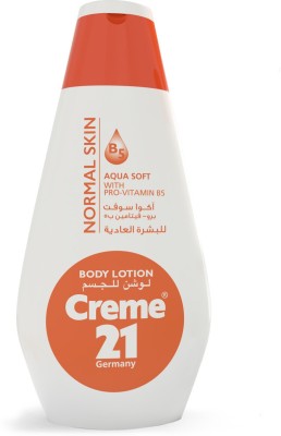 Creme 21 Aqua Soft Lotion for Normal Skin|With Vitamin B5 & E |For Men & Women(400 ml)