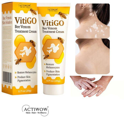 ACTIWOW Vitigo Bee Venom Cream for Texture Improvement Cream Moisturizer(100 g)