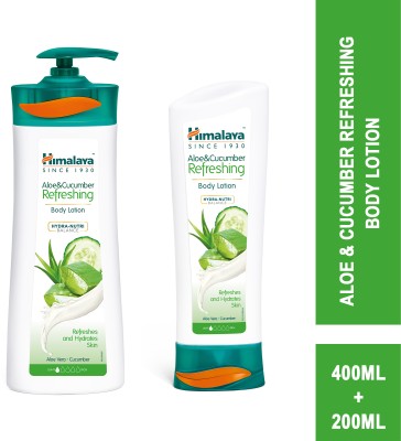 HIMALAYA Aloe & Cucumber Refreshing Body Lotion (400ml + 200ml)(600 ml)