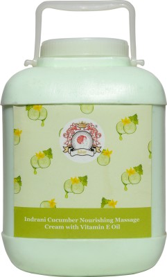 Indrani Cosmetics Cucumber Nourishing Massage Cream With Vitamin ‘E’ Oil(5 kg)