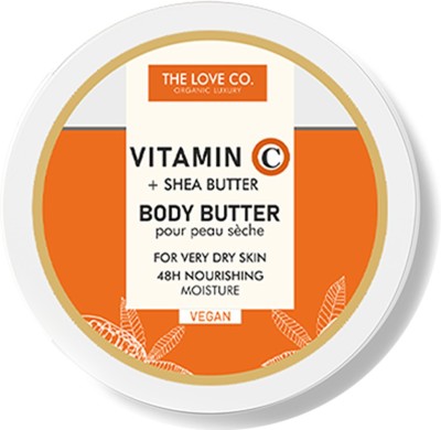 The Love Co. Vitamin C - Butter Body Lotion - Shea Butter Body Butter(200 g)