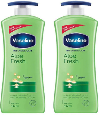 Vaseline Intensive Care Aloe Fresh Lotion (2 X 400ml)(800 ml)