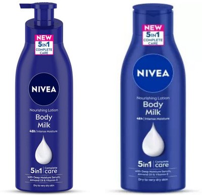 NIVEA Body Milk Body Lotion 400 ML & Body Milk Body Lotion 200 ML(600 ml)